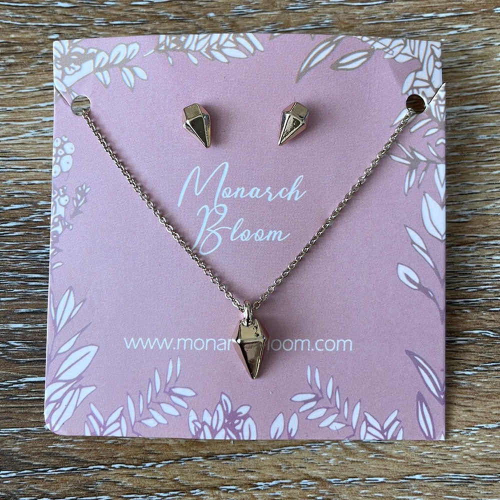 Monarch Bloom Jewelry Set NWT